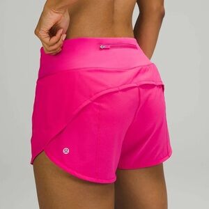 RARE Lululemon Speed Up High Rise Short “4 in Sonic Pink color.